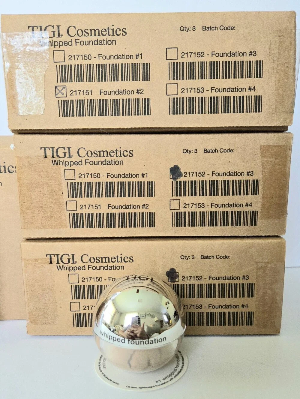 45 NEW TIGI COSMETICS, WHIPPED, SATIN, LIQUID, POWDER AND CREME FOUNDATIONS